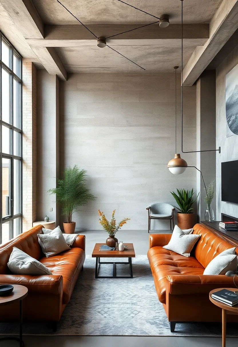 Incorporating Vintage Leather Sofas to Add Warmth and Character to an Industrial Space