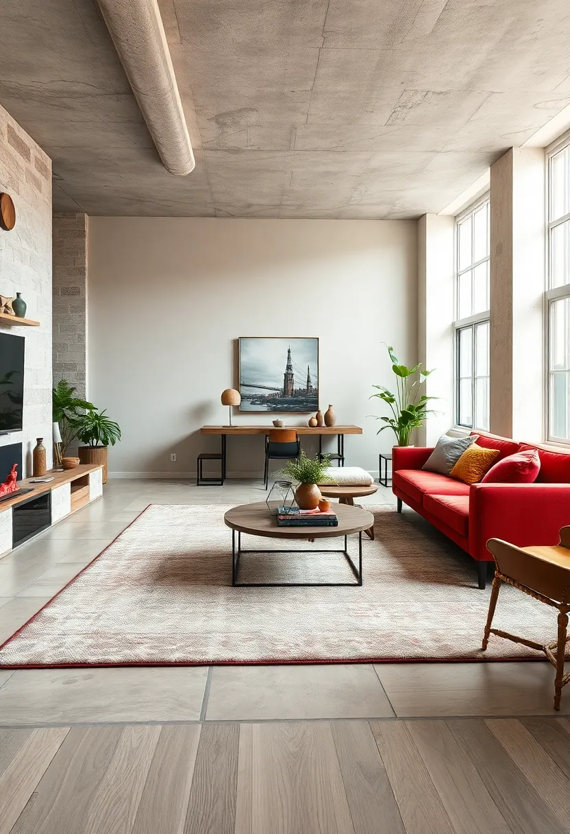 Introducing Industrial-Inspired Area Rugs That Anchor the Layout with ⁤Geometry and texture