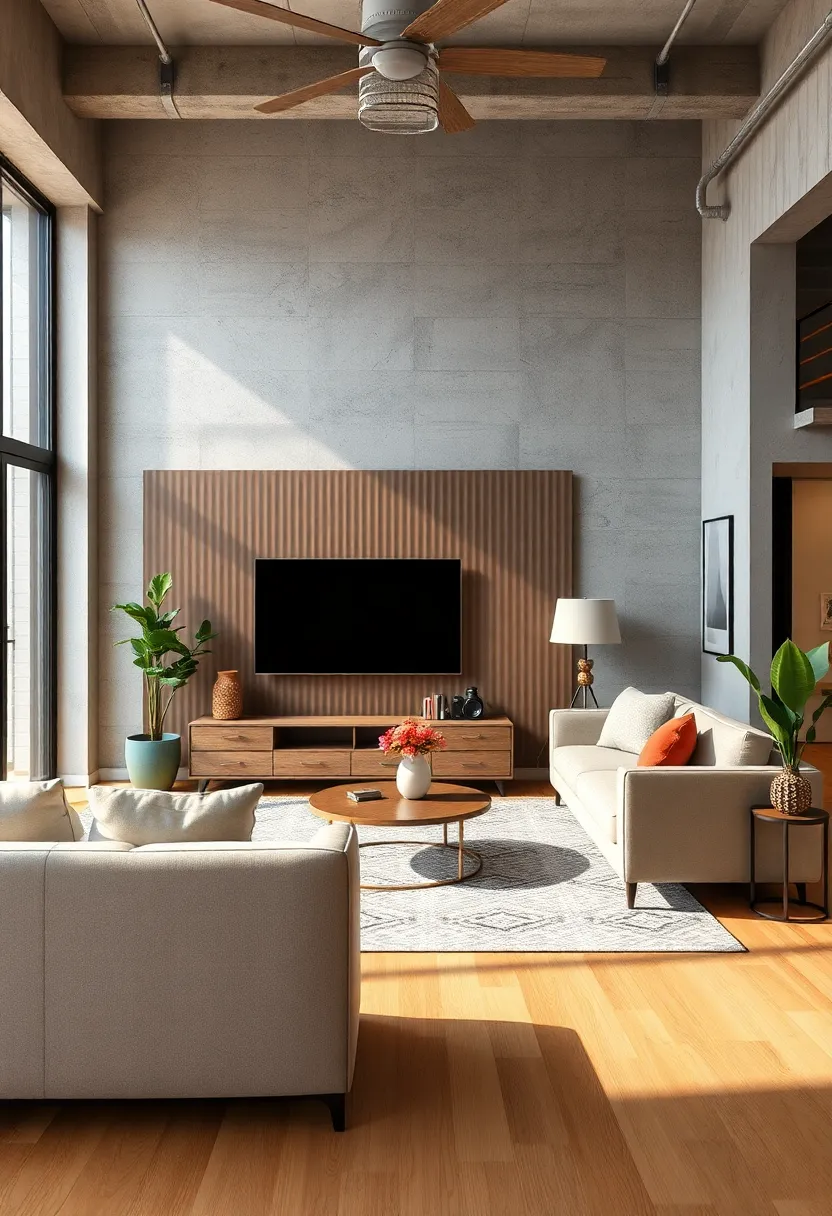 Integrating Industrial Wall Panels Made of Corrugated ⁤Metal for Definition and Visual Interest