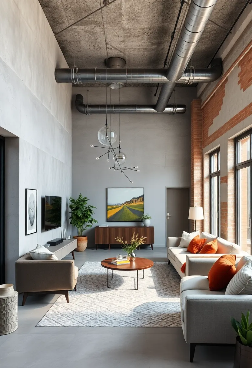 Integrating Industrial Pipes and Ductwork as Bold Architectural⁣ Features in the Living Room