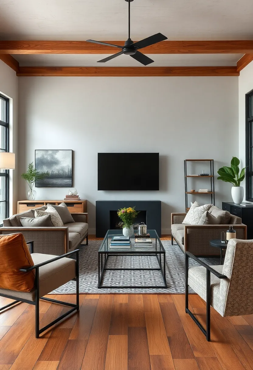 Select metal-framed furniture pieces that have been distressed, creating an effortless blend of chic and rugged