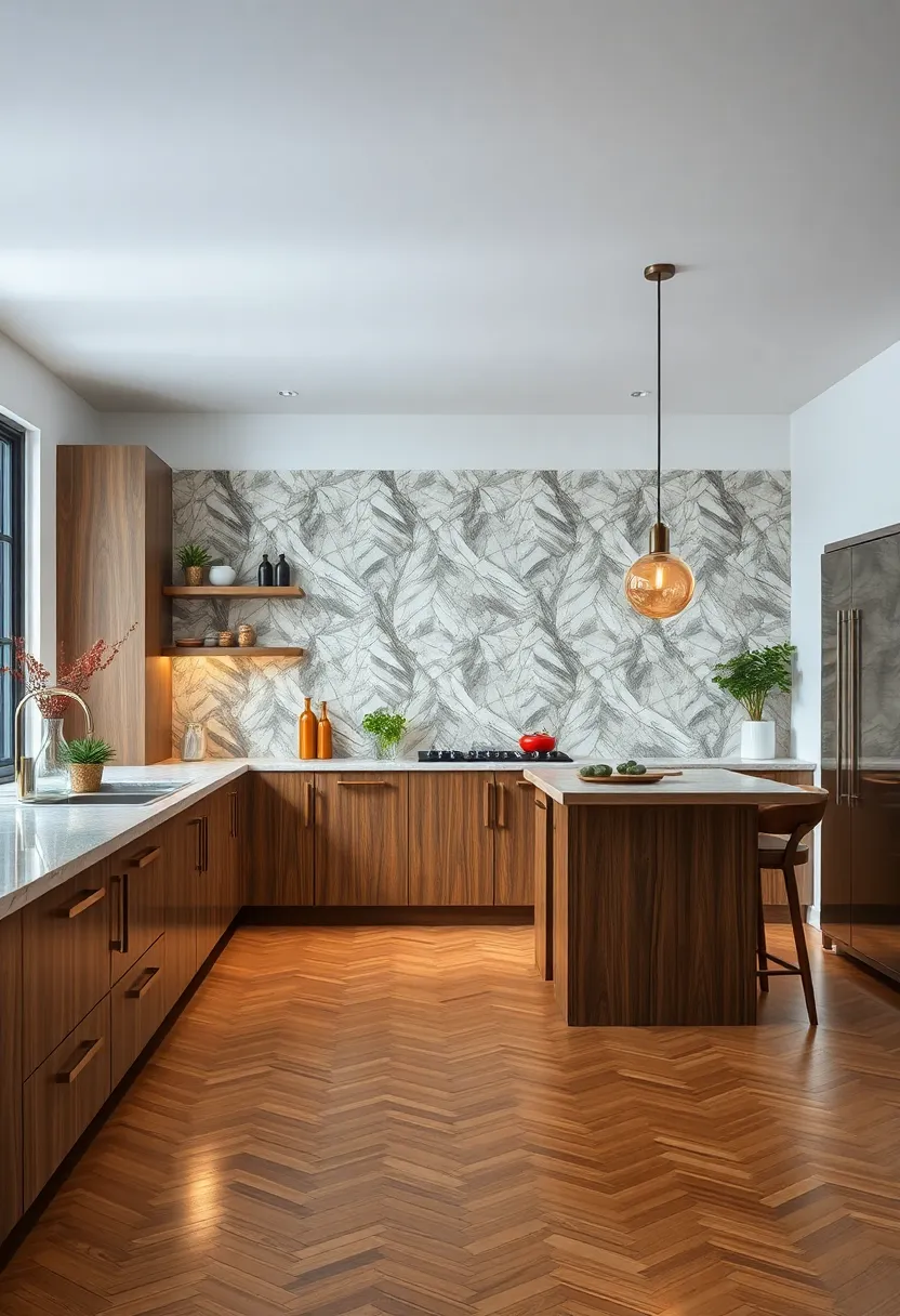 Art Deco ⁣Inspired Culinary⁢ Spaces Featuring Geometric Patterns ⁤and Glamorous Metallic finishes