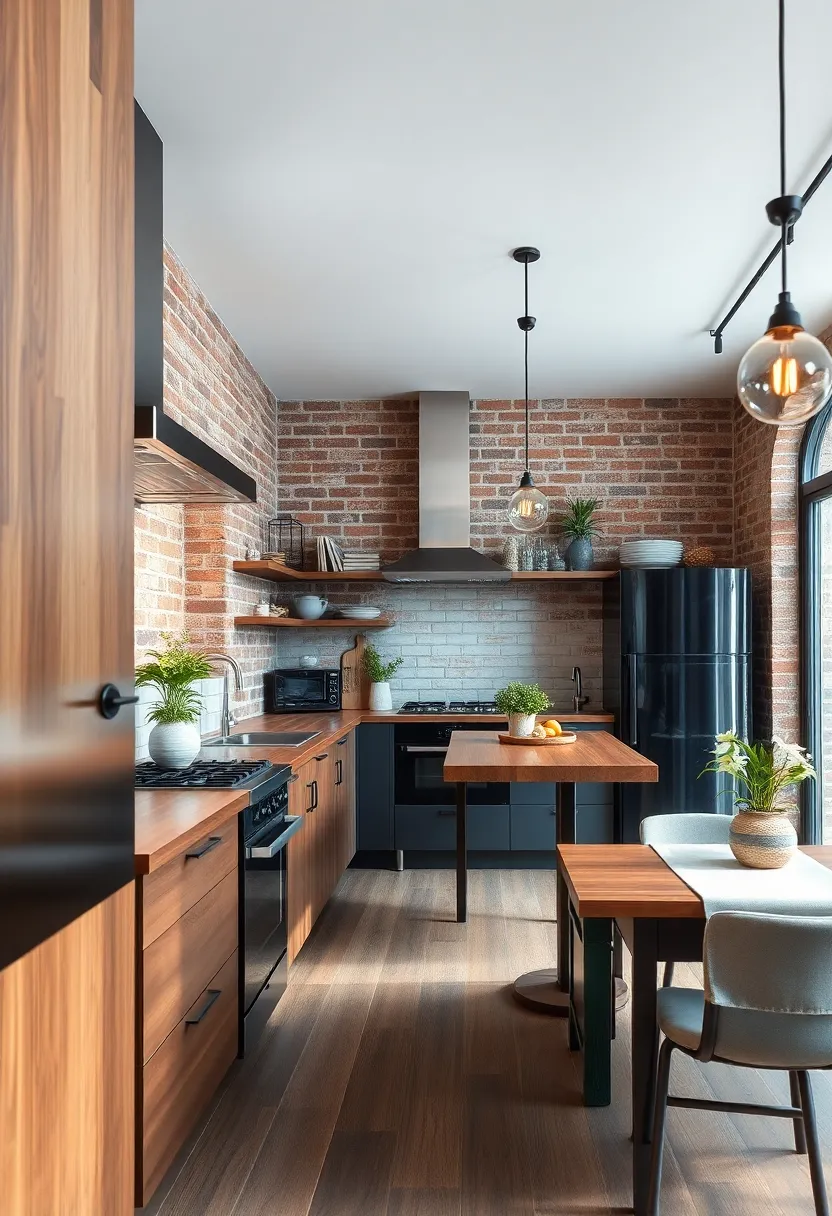 Industrial‍ Style Kitchens With‌ Exposed Brick Walls And‍ Metal Accents ‌For An‌ Urban edge