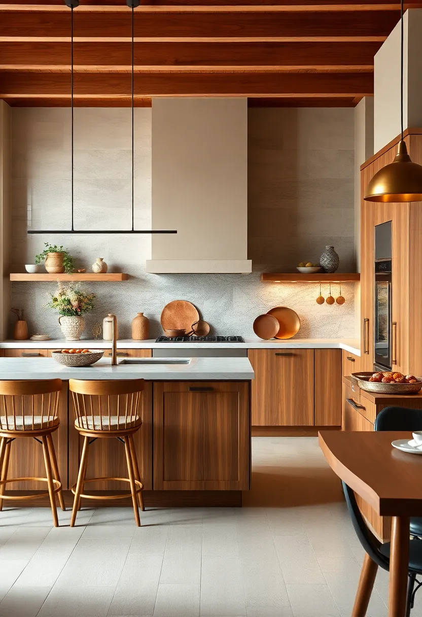 Warm Metallic Accents Making⁣ Kitchens shine‍ With ‍Brass, Copper, And Bronze Details