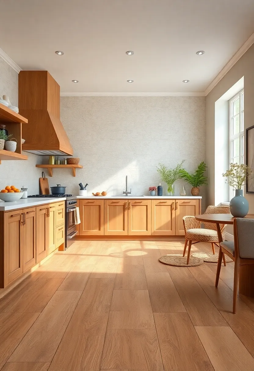 Classic Oak ‍Plank ‍Vinyl Tiles – Timeless wood grain design that adds warmth and elegance⁤ to any ‍kitchen