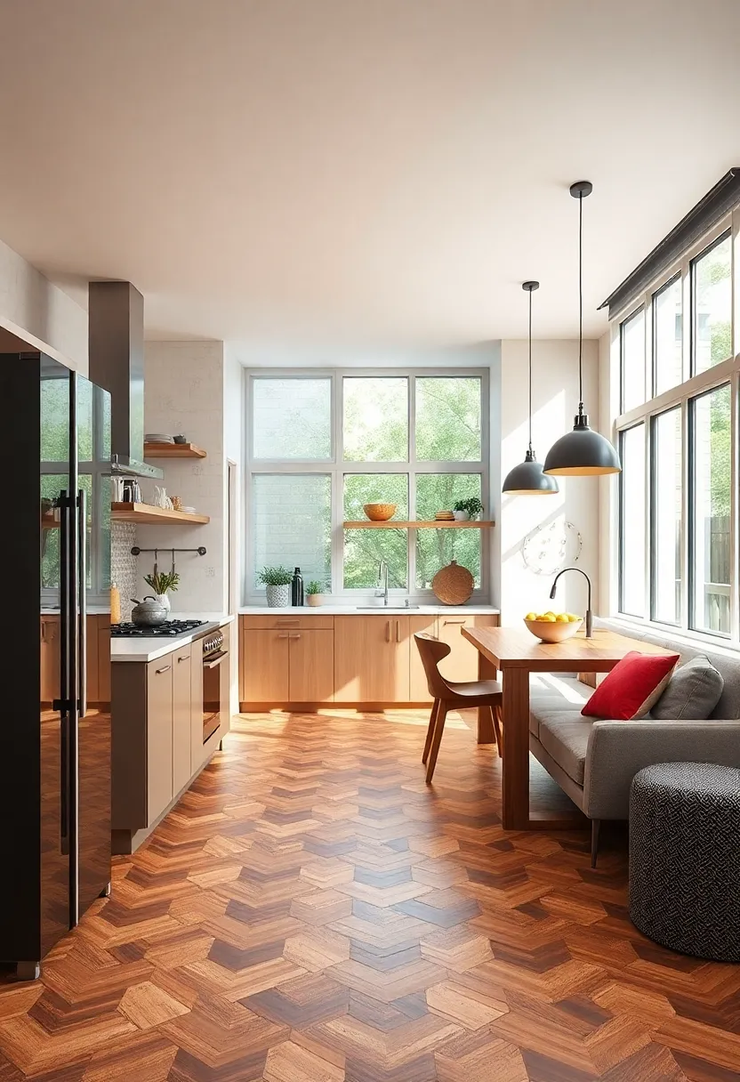 Hexagonal Patterned ​Vinyl Tiles –​ Modern honeycomb design that adds a touch of ⁤geometric⁢ sophistication