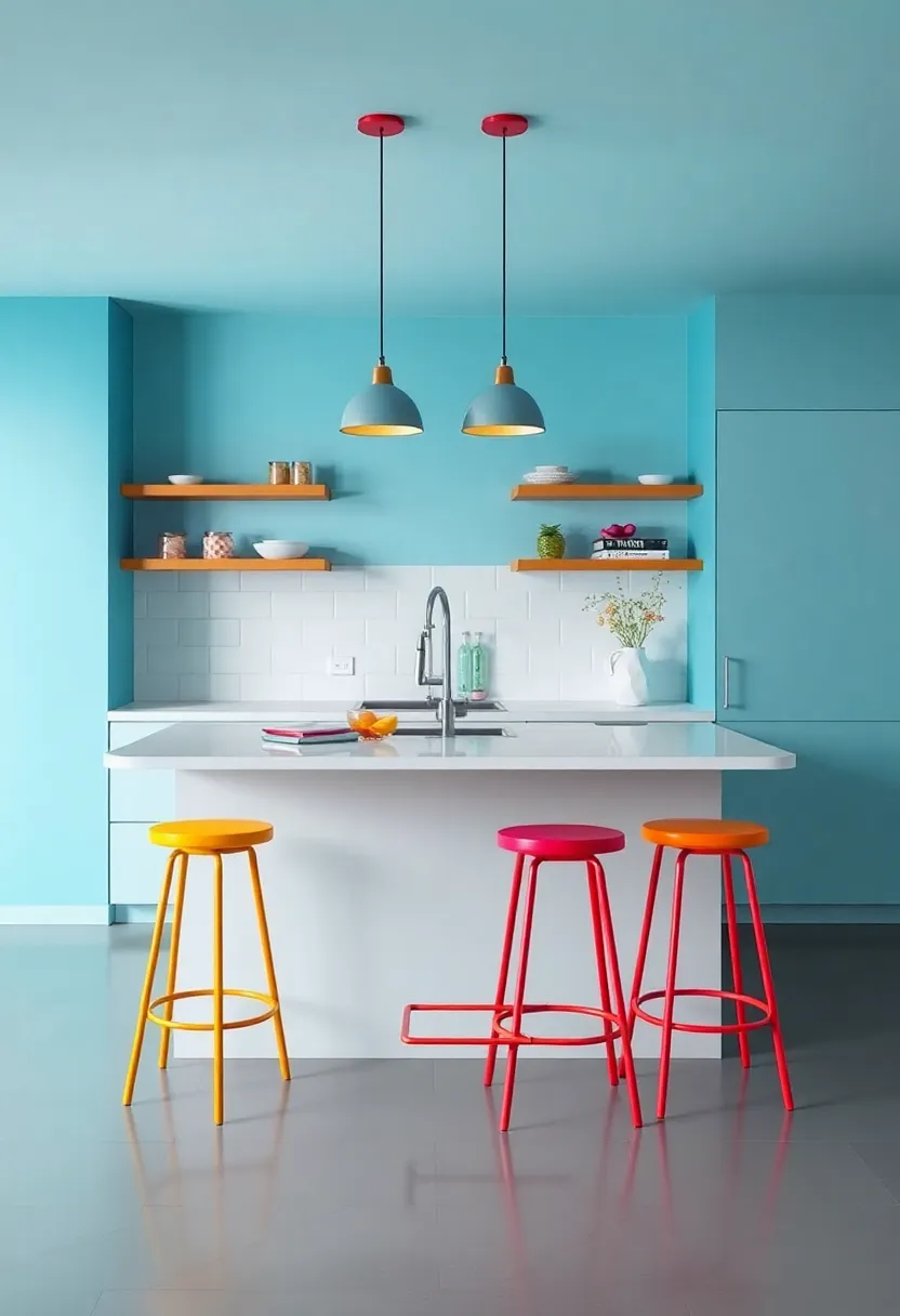 Incorporating ⁤Colorful‍ Bar Stools for a ‌Vibrant Kitchen Aesthetic