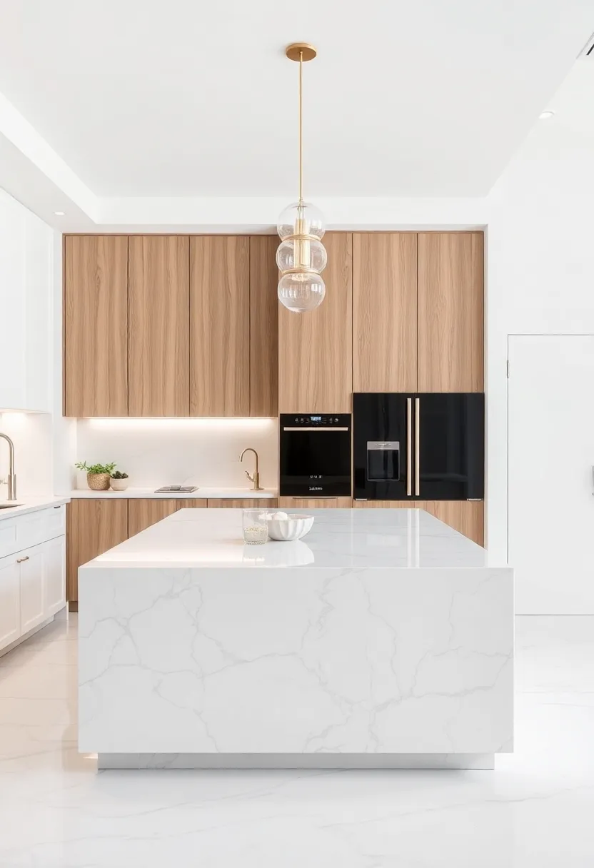 Sleek Marble Countertops for a Luxurious Island Experience