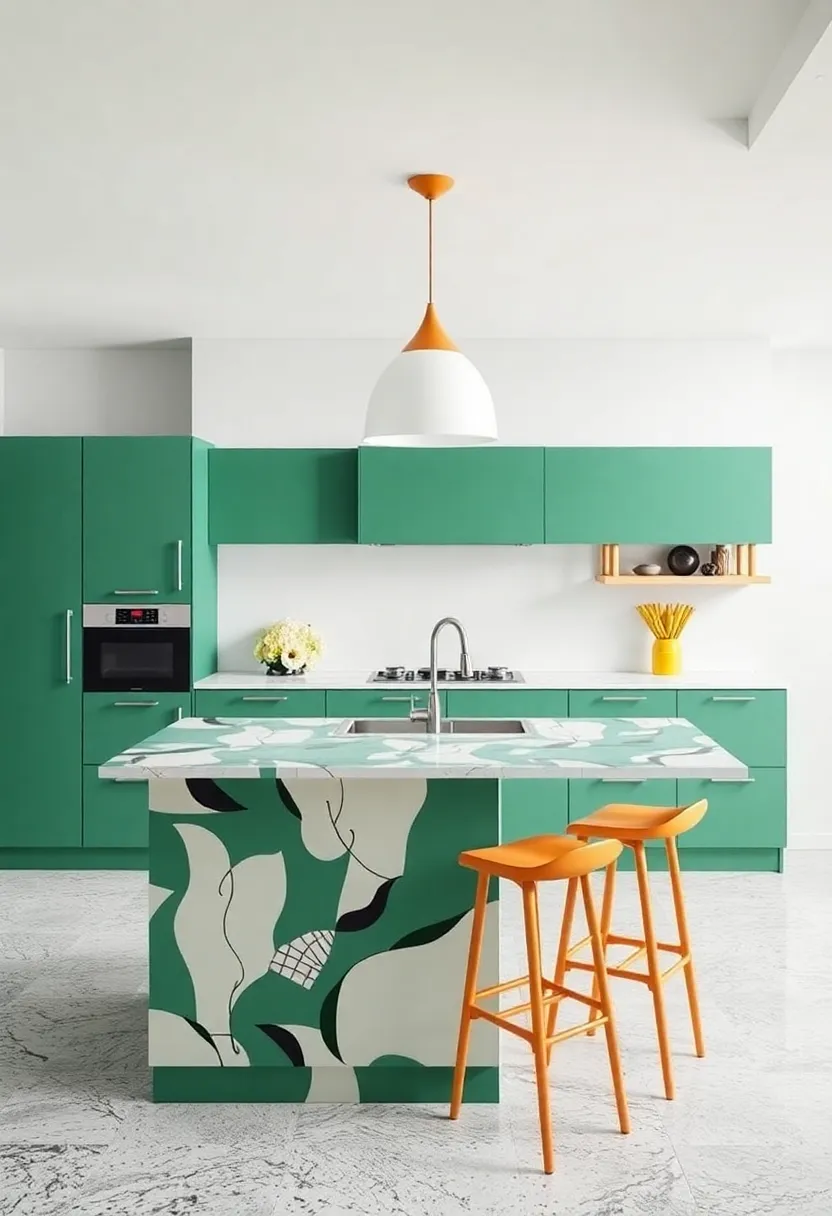 Using ​Bold ‍prints and Patterns ‍for a ⁤Playful‍ Kitchen ‍Island Design