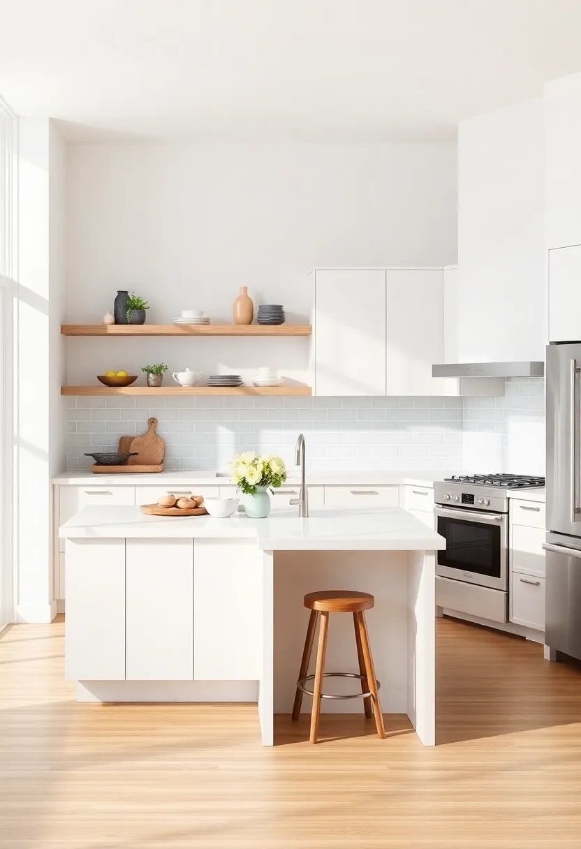 Utilizing Open Shelving⁢ Above Your Kitchen‍ Island for a Chic Look