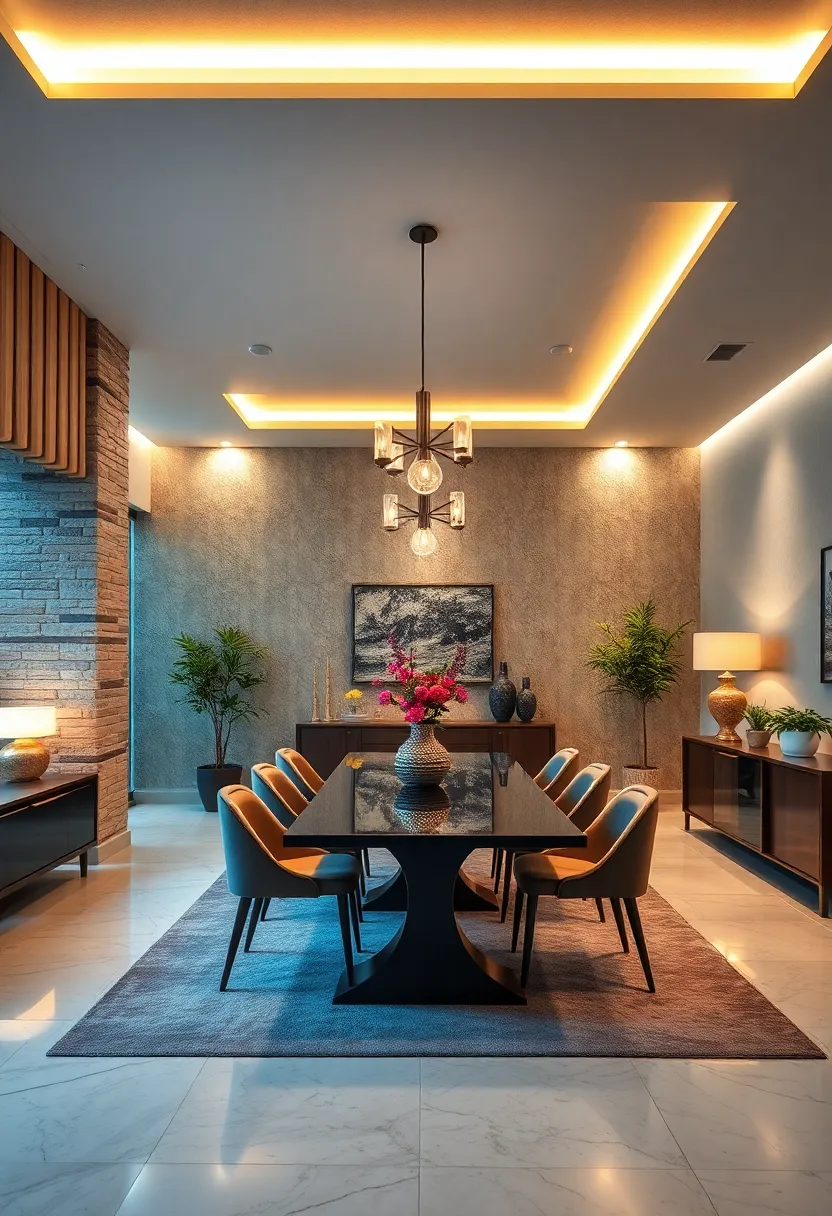 Integrate ⁤LED cove lighting around the ceiling‍ edge to provide soft, indirect illumination