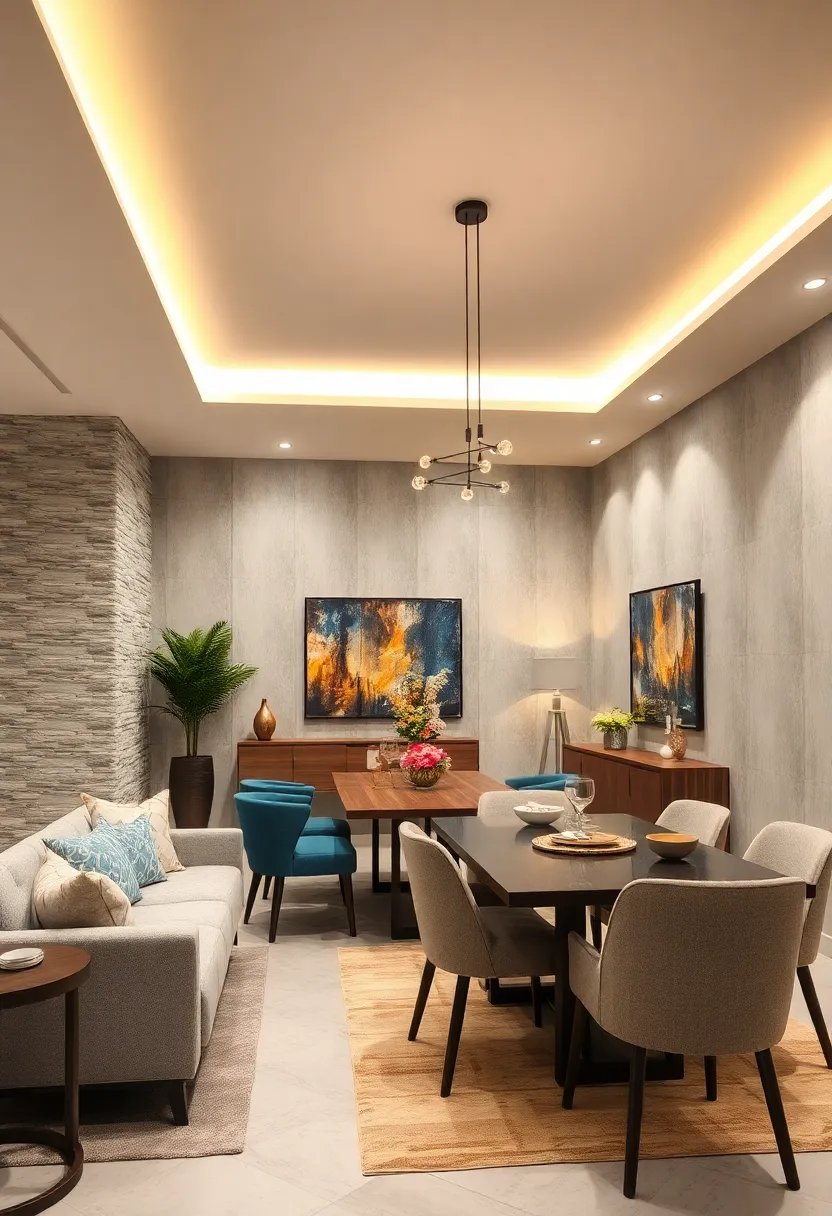 Use recessed LED ​ceiling lights to create‌ a sleek, modern ambiance ⁢without overwhelming the space