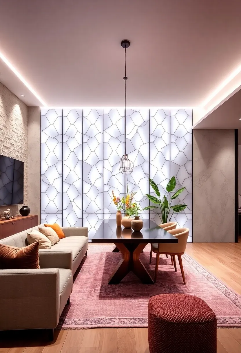 Add LED wall panels with geometric ‍patterns⁢ to infuse ‌contemporary art into your lighting
