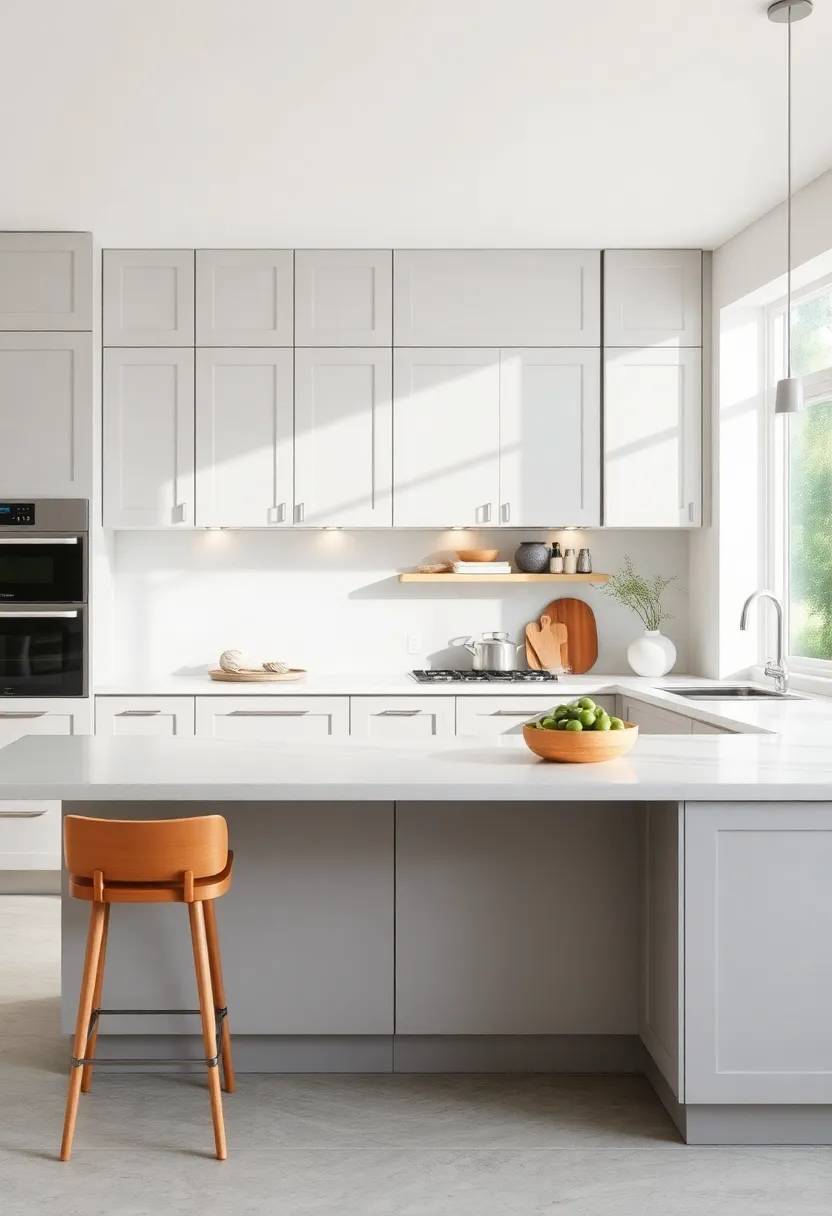 Bringing the Outdoors in: Light Gray Kitchens and Natural Elements