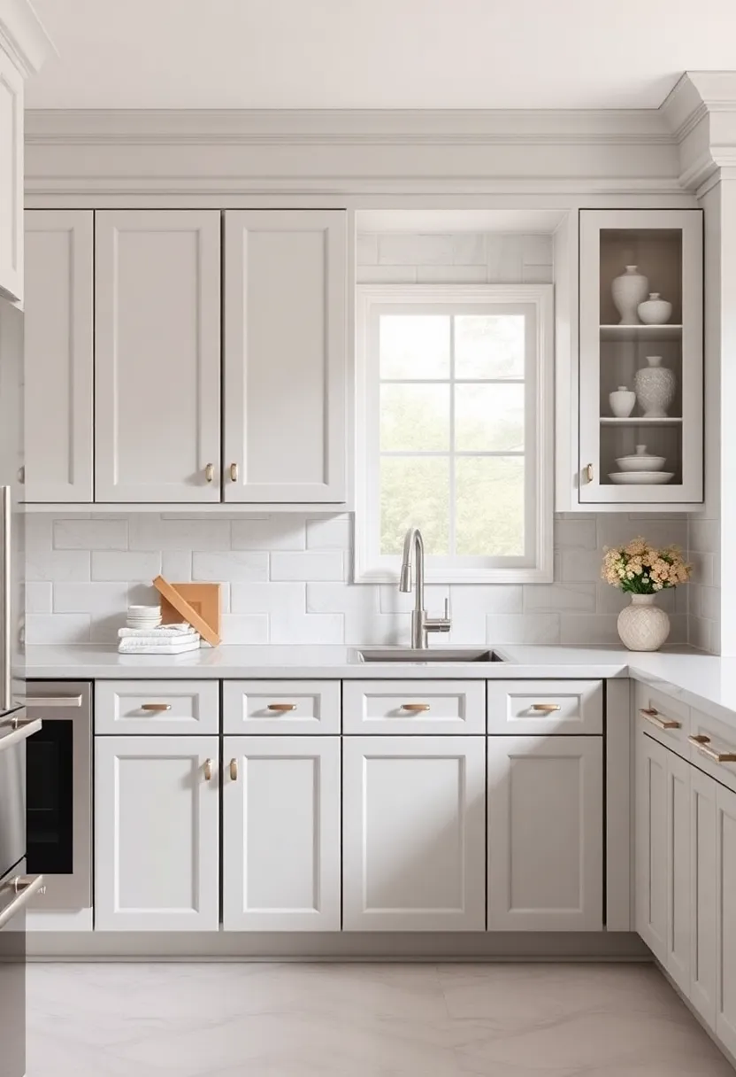 Classic Meets Contemporary: Blending Styles with Light Gray Cabinets