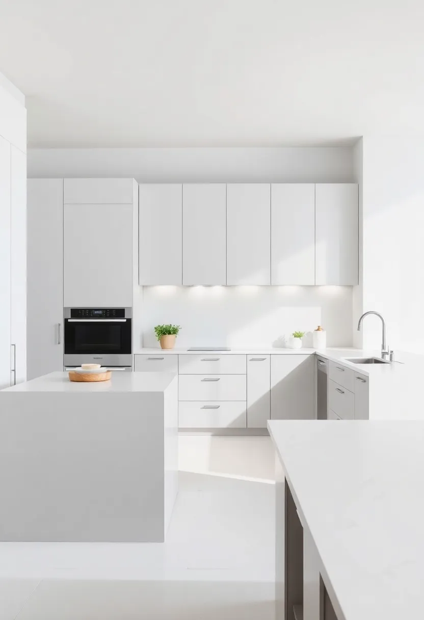 Creating Flow: Light Gray Cabinets for Open Concept Kitchen Designs