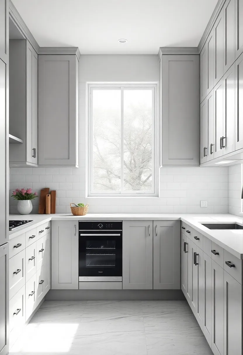 Inspiring Kitchen Layouts: Efficient Designs Featuring Light Gray