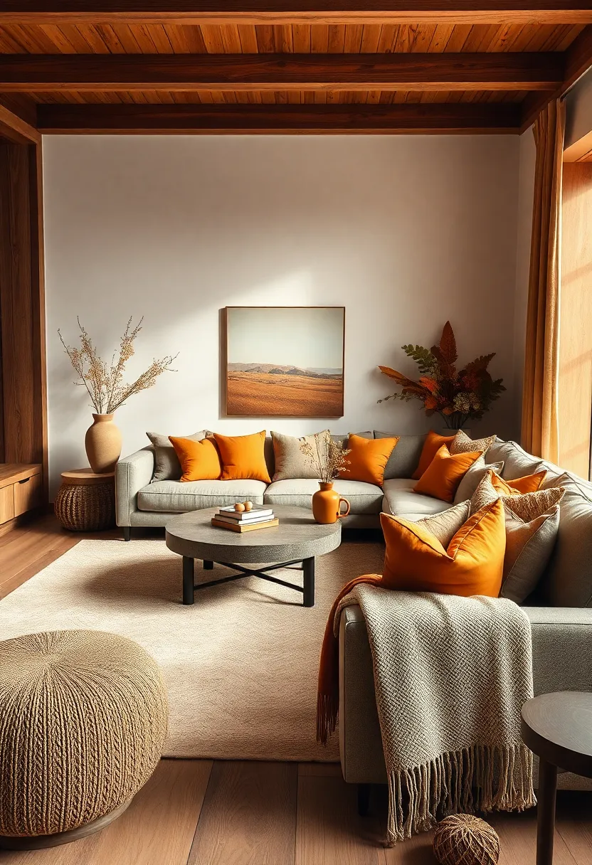 Mixing Warm Ochre​ Cushions​ And ⁤Soft Textured Throws To Add Comfort and Warmth‍ To Seating