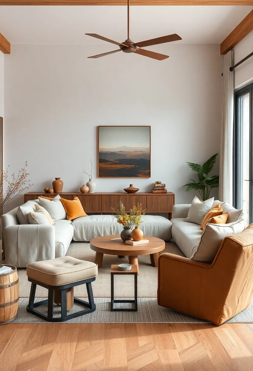 Using Linen Slipcovers In Muted⁣ Sepia‍ To Soften Living areas​ While Embracing⁢ Warm Colors