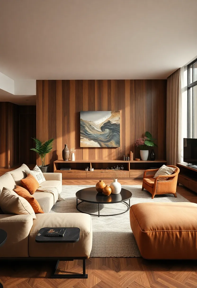 The‍ Art ⁣Of Balancing Rustic ⁢Browns And Soft Beige For A Harmonious‌ Living Room Ambiance