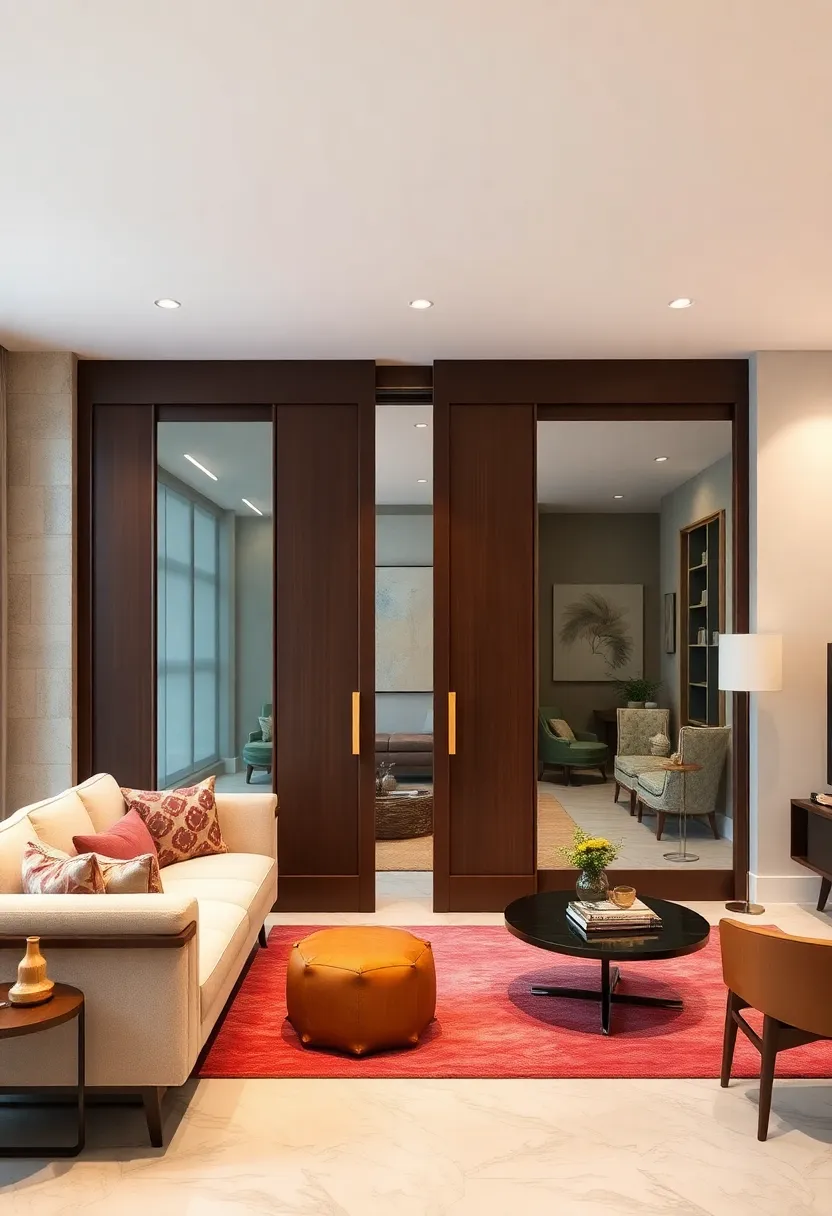 Leather-Trimmed Sliding Doors:‍ Incorporate ⁤soft, tactile luxury into ⁢your partition with leather accents on sliding door frames