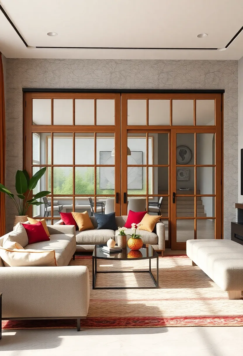 Vintage French Door Sliding‍ Panels: Bring timeless style and class to your living room⁤ with vintage⁤ mullioned sliding doors