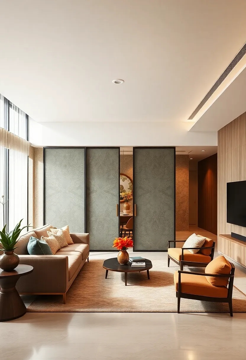 Semi-Opaque Resin‌ Panels: Use resin doors with embedded textures or materials for ‌unique, translucent ⁢partitions