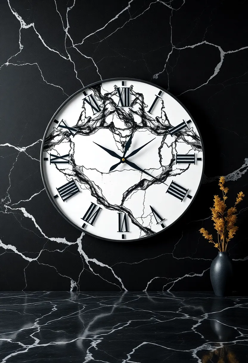 Striking Black Marble dining table: Perfect for formal dining or casual gatherings, this piece enhances elegance and style at mealtime