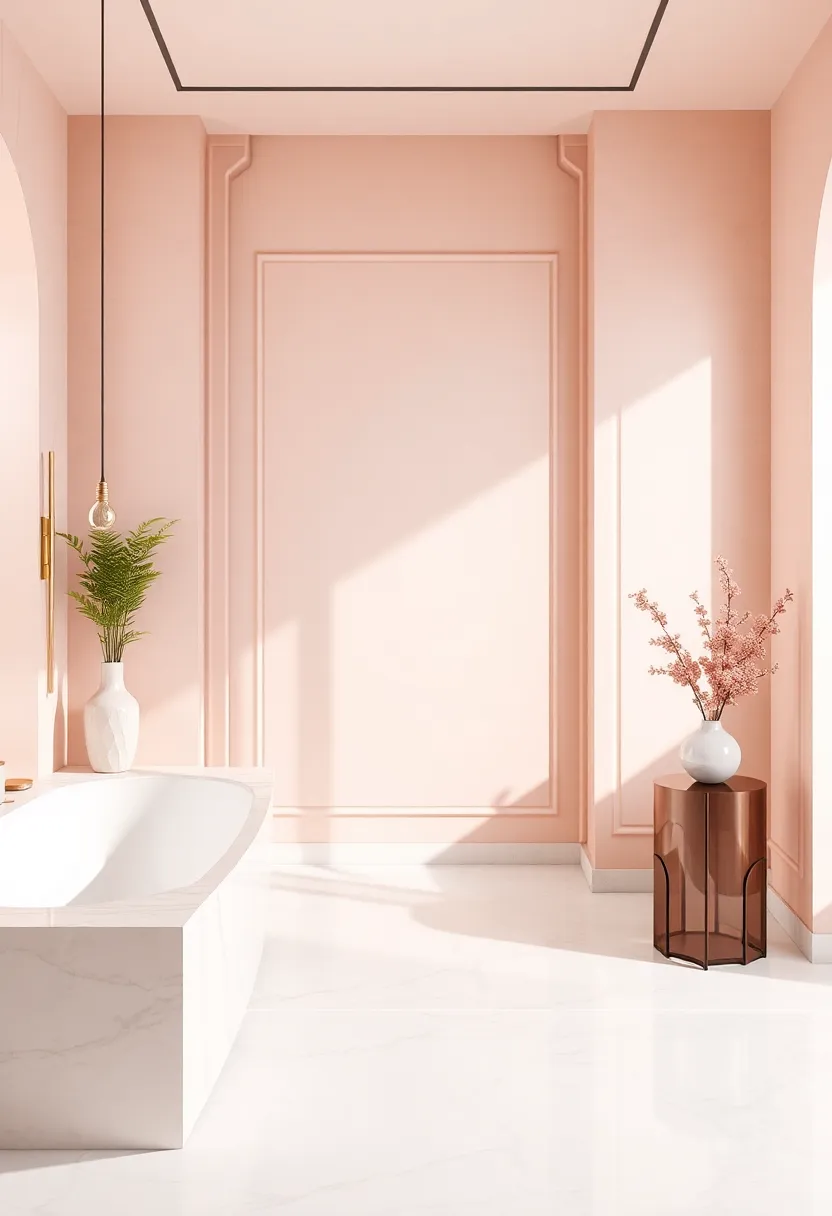 Embracing the Softness ​of‍ Blush Pink Walls in Luxury Interiors