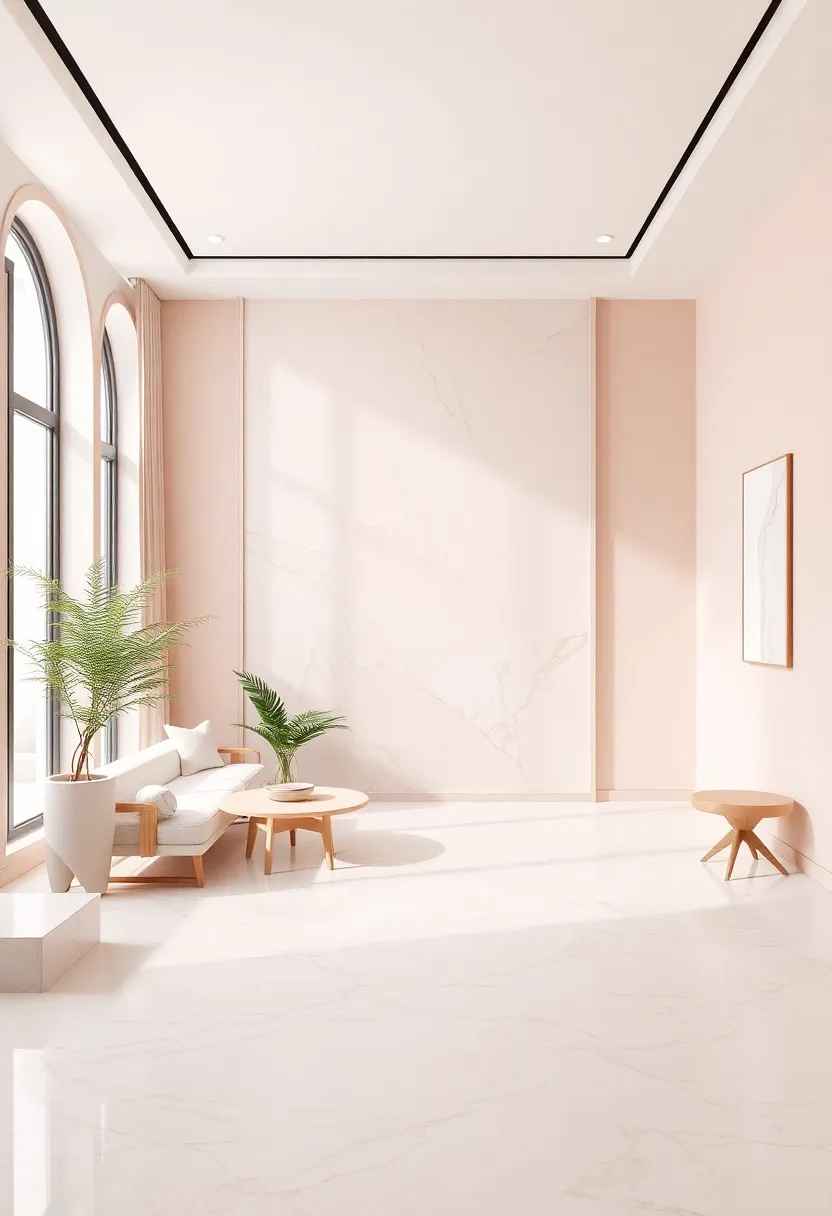 Natural Elements: blending Organic Textures ⁤with Marble and Blush