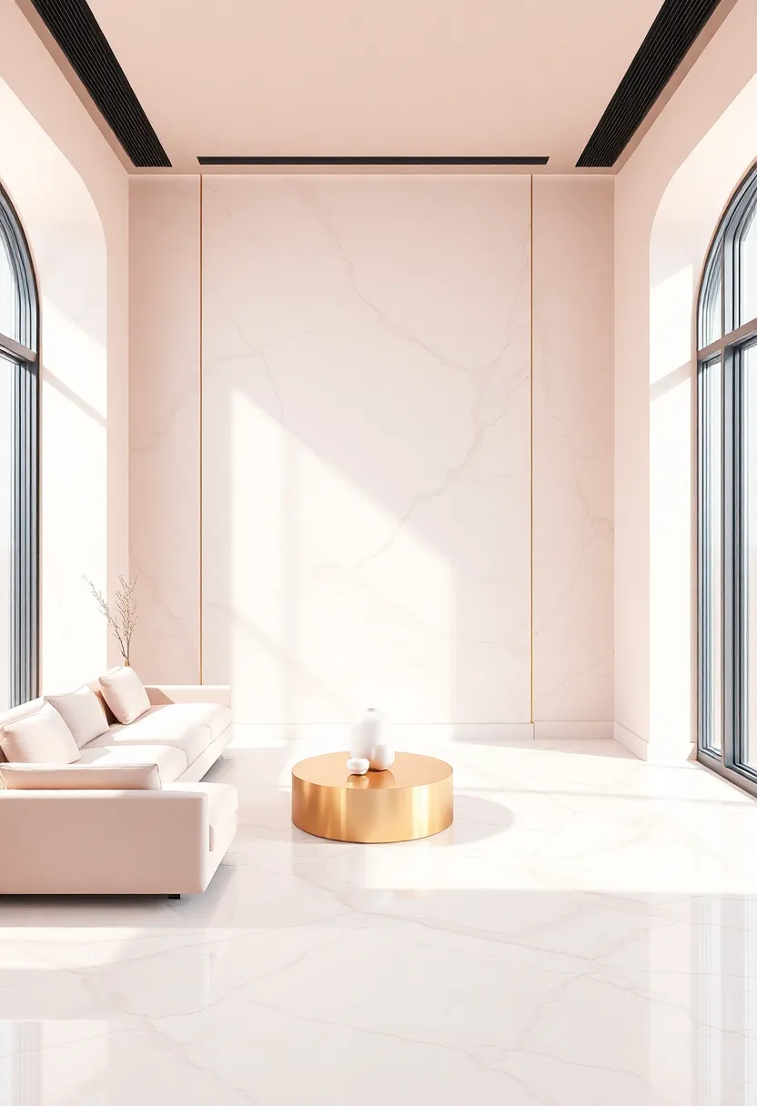 the Role of Metallic Accents in Complementing ​Blush ​and Marble