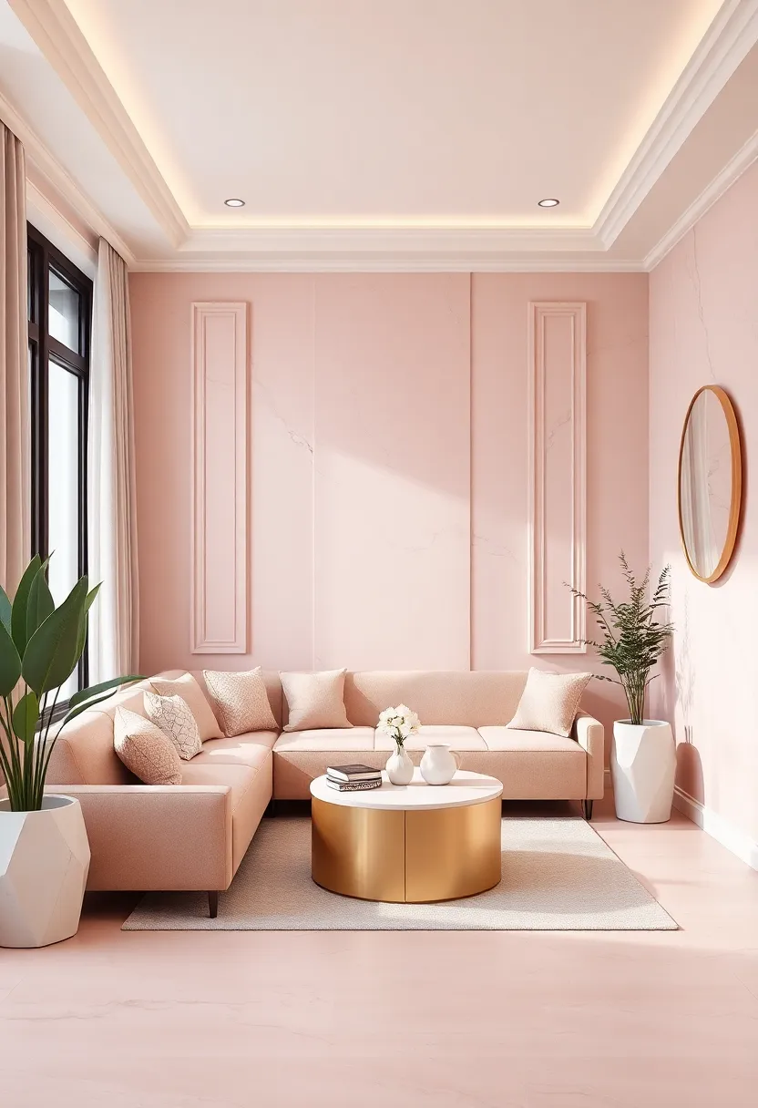 Creating Cozy Reading Zones with⁣ Blush Pink and marble Elements