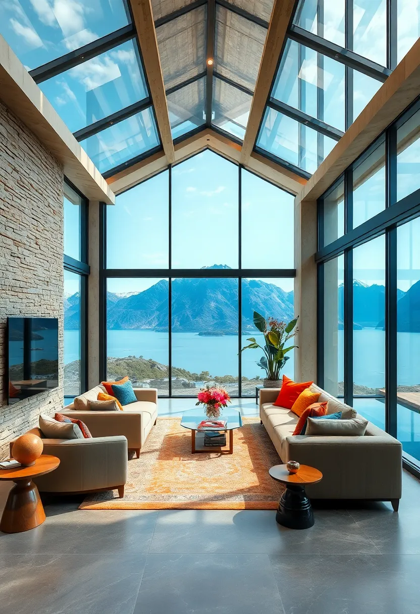 Panoramic Views Framed by ⁣Floor-to-Ceiling Windows Creating Dreamlike Living Spaces in⁤ Remote Locations