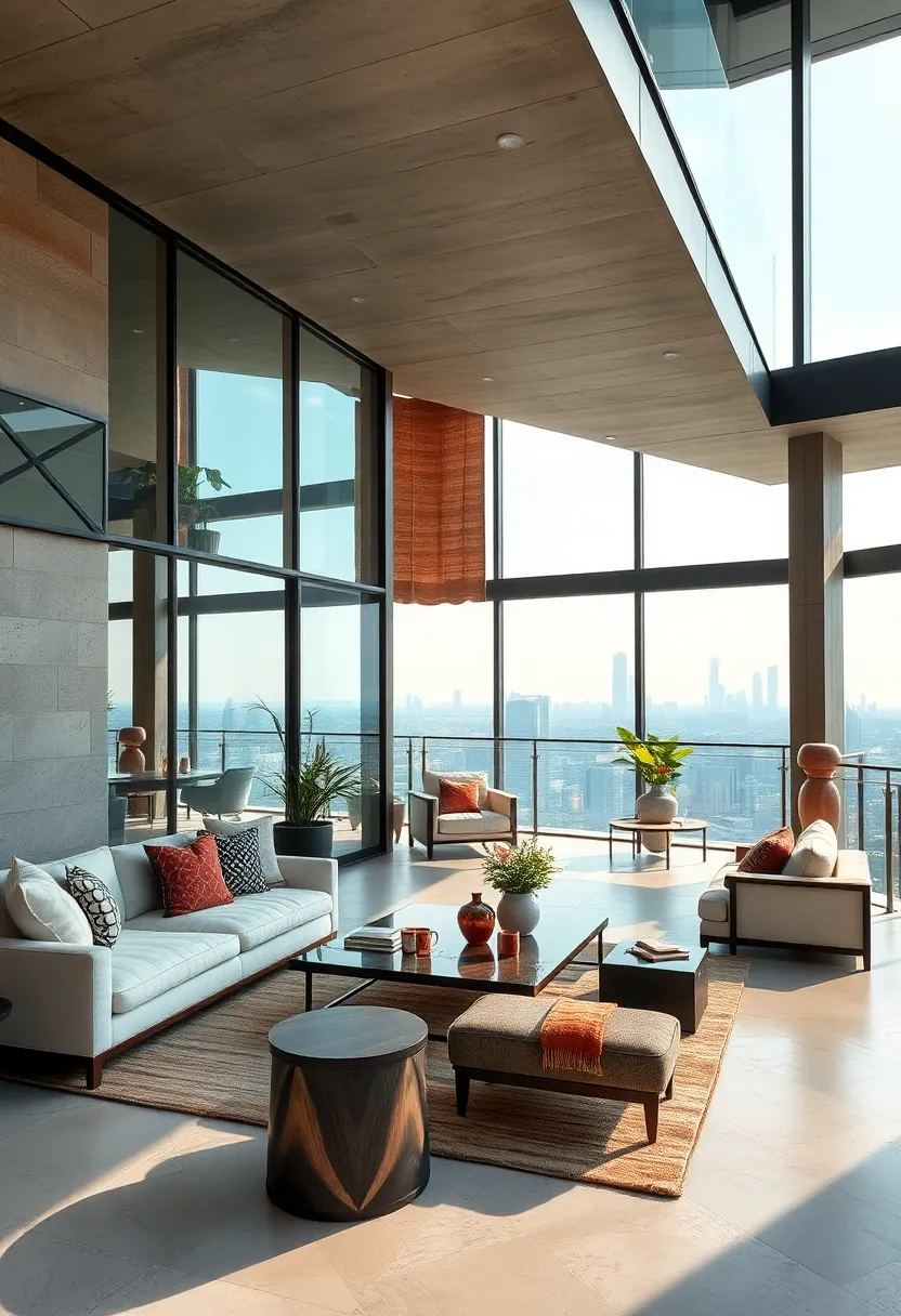 Rooftop Terraces Framed by Glass Railings Offering‍ Open-Air Luxury with Sweeping Cityscape ‌Views