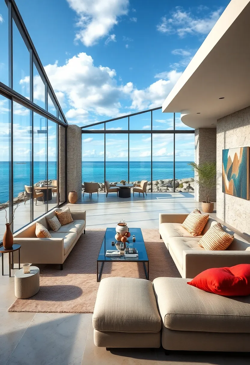 seaside Glass Retreats That Blur Horizons With Infinite Ocean Views and ‌Sky Reflections