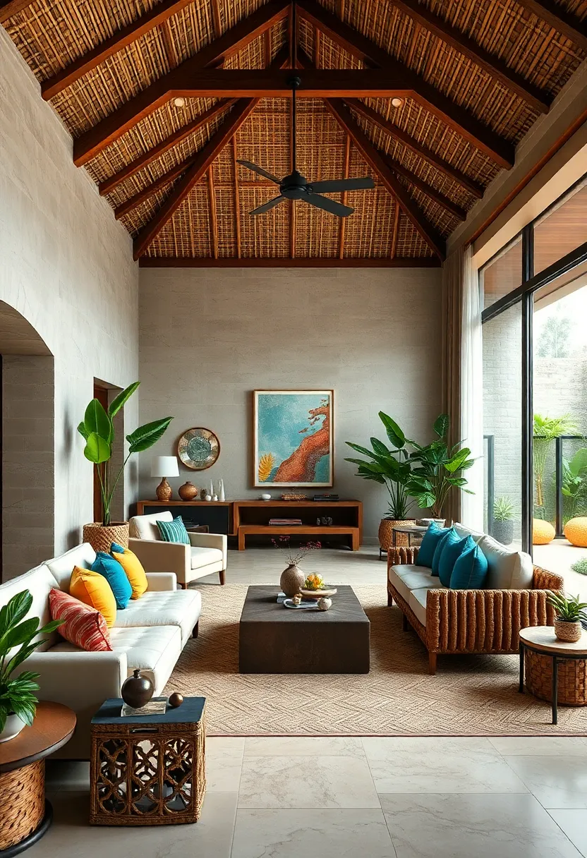 Incorporate natural⁣ materials like rattan, bamboo, ​and ‌teak to bring authentic tropical⁢ textures ⁢into your living spaces