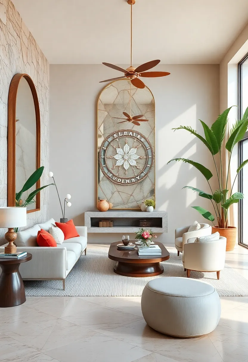 Place ⁤large‌ mirrors⁢ strategically to reflect ​natural light and ⁣open up⁢ your ⁤spaces visually