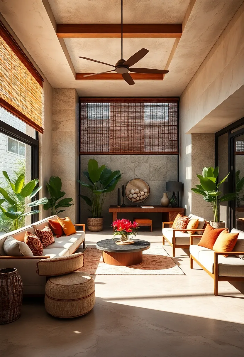 Use natural‍ woven shades⁣ or blinds‍ to filter sunlight while maintaining an earthy​ aesthetic