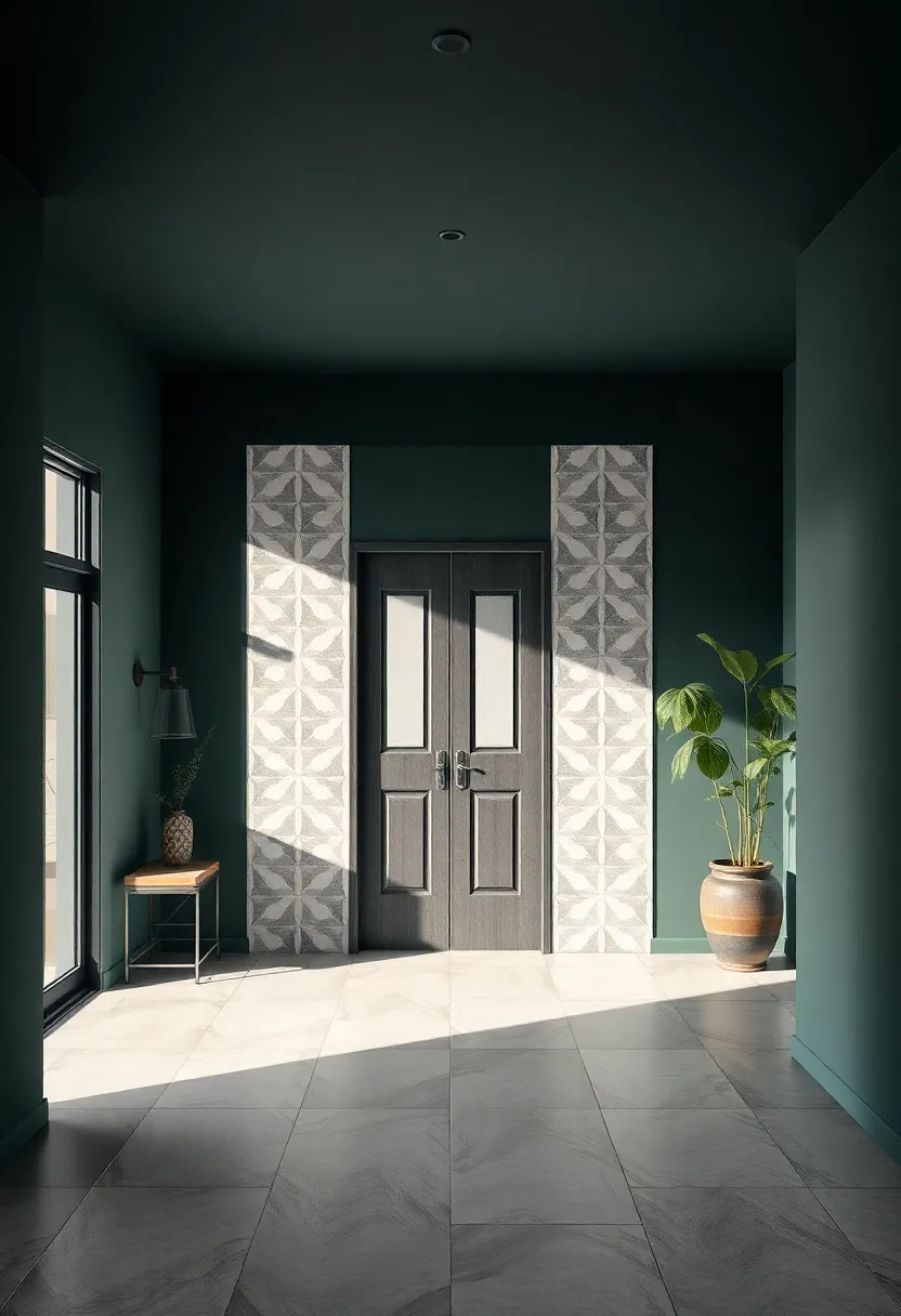 Geometric ⁢Shapes and Patterns: Add visual interest with geometric tiles or patterned wallpaper that brings ​an artsy ​edge to your entryway without overwhelming the space