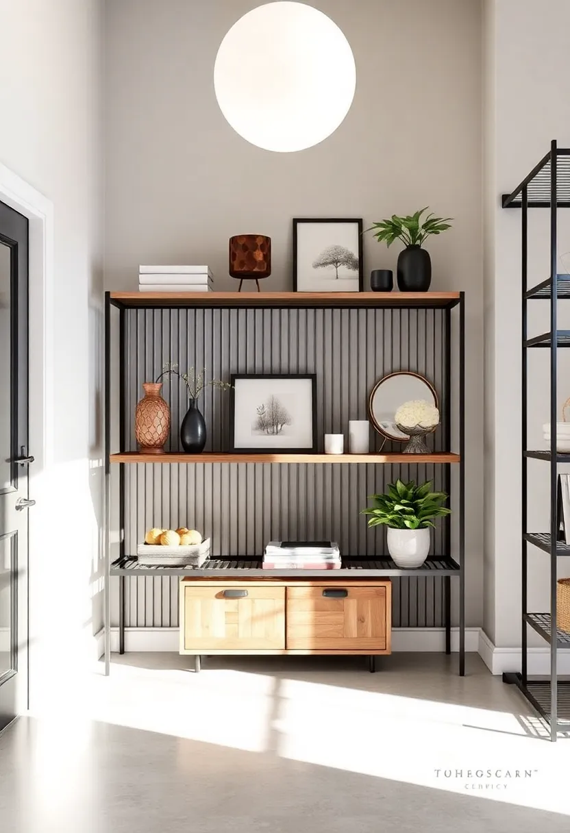 Industrial Shelving Units: Utilize open metal shelving to showcase decorative elements and personal ​touches while maintaining a streamlined and⁢ organized look