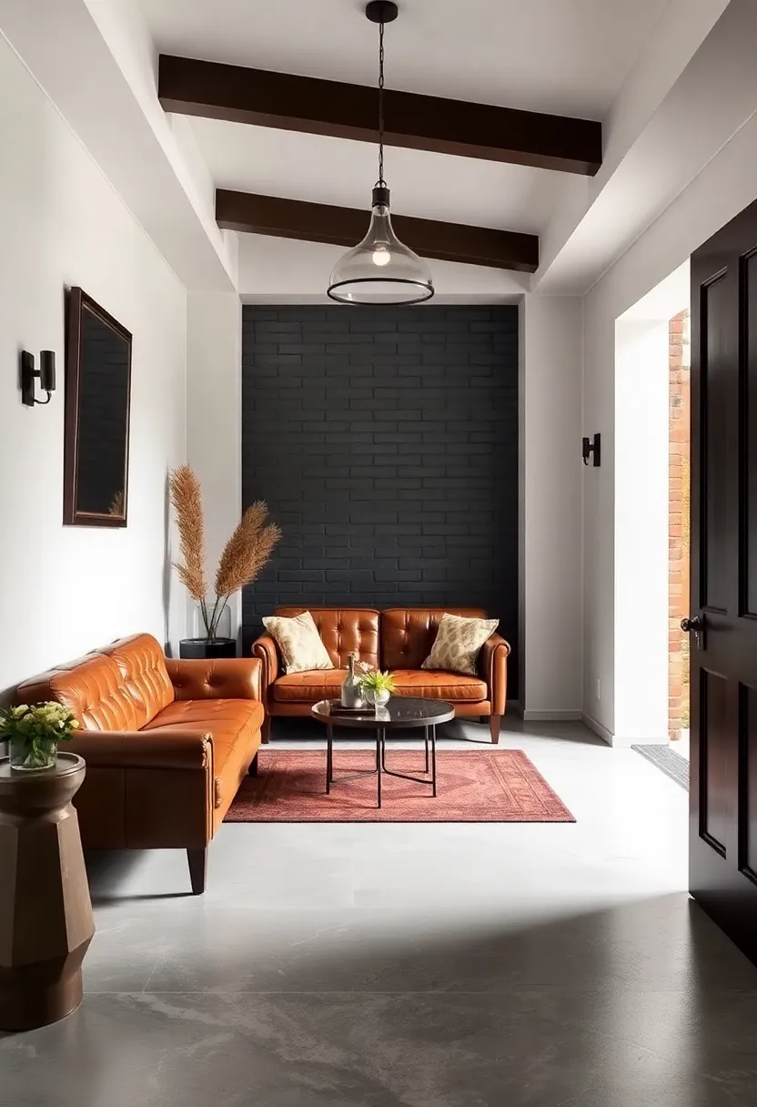 Leather Accents: Introduce leather seating or accessories into your entryway for a touch of⁤ luxury that complements the rugged elements of industrial ​design