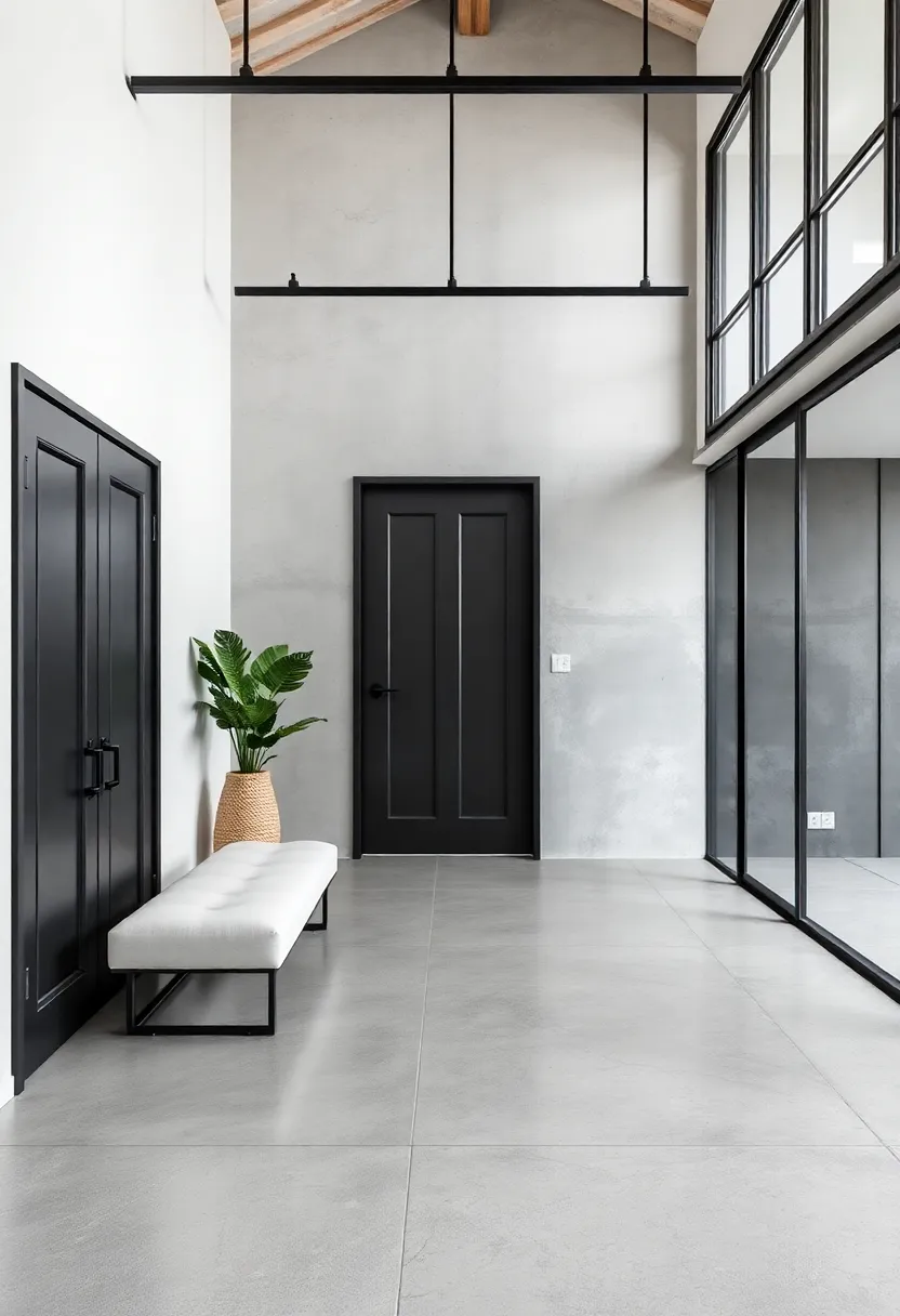Minimalist Concrete Floors: Opt for polished concrete ‌flooring ⁤that exudes a raw ‍elegance, combining practicality with ⁣a sleek aesthetic that sets the tone for the ⁢rest of the home