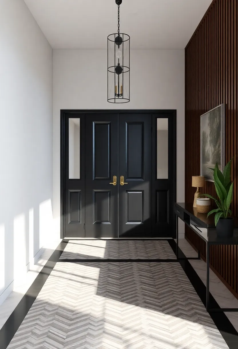 Unique Flooring‍ Patterns:⁣ Create a visually striking entrance with herringbone or geometric patterned tiles ⁤that draw the eye and provide an unexpected twist