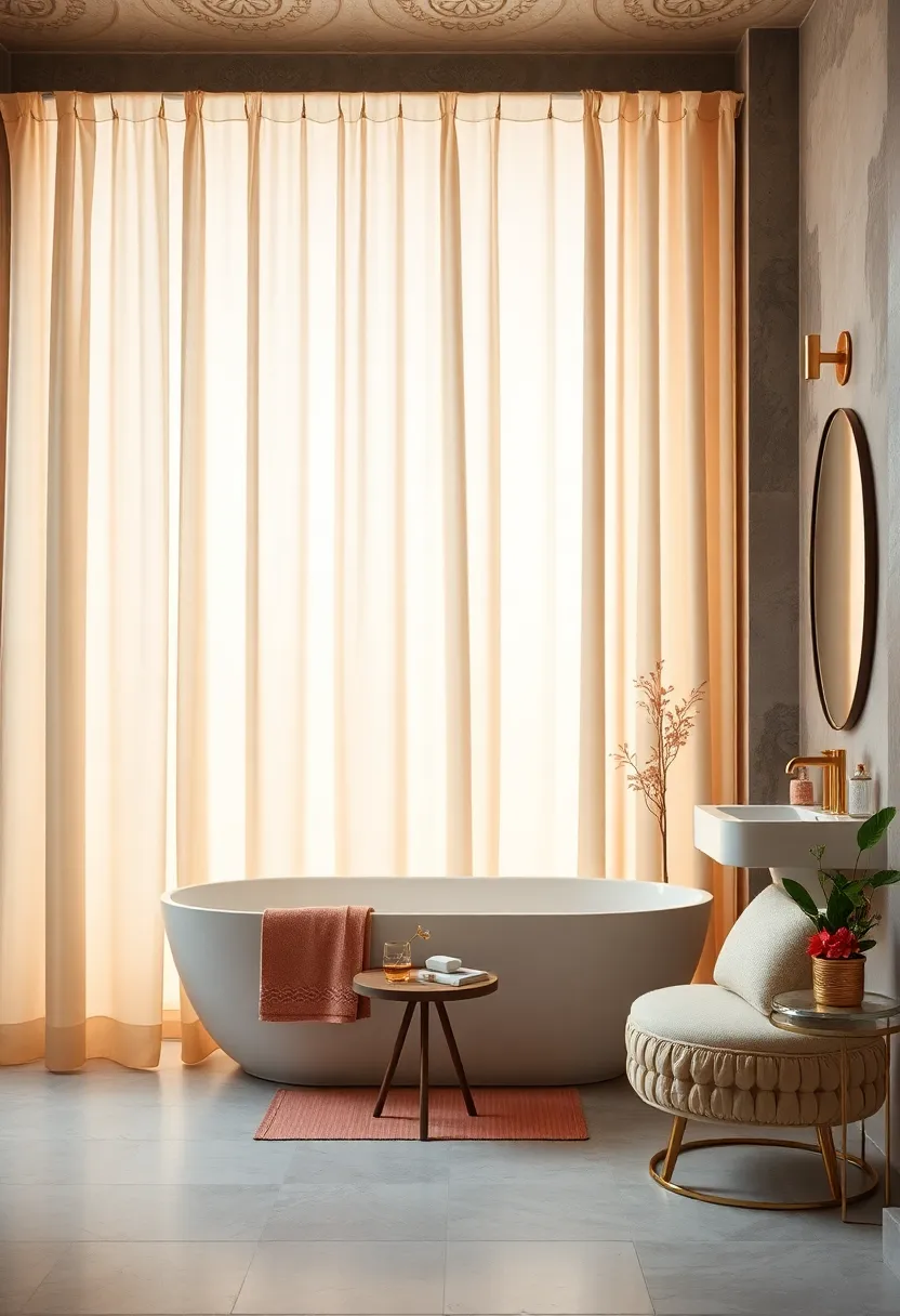 Soft Champagne Hues: Opt for neutral tones like soft champagne or beige to create a calming and elegant atmosphere