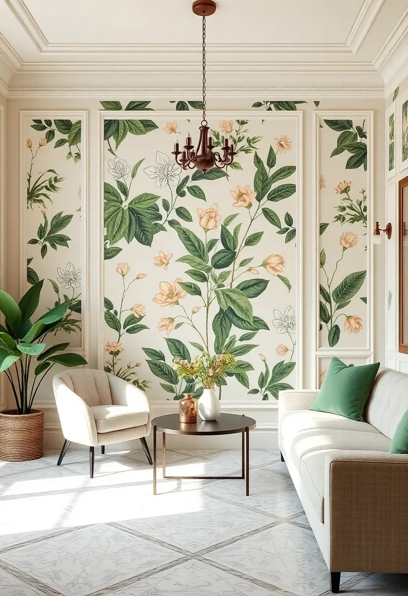Embracing Nature:⁣ Vintage Botanical Motifs in Home Design