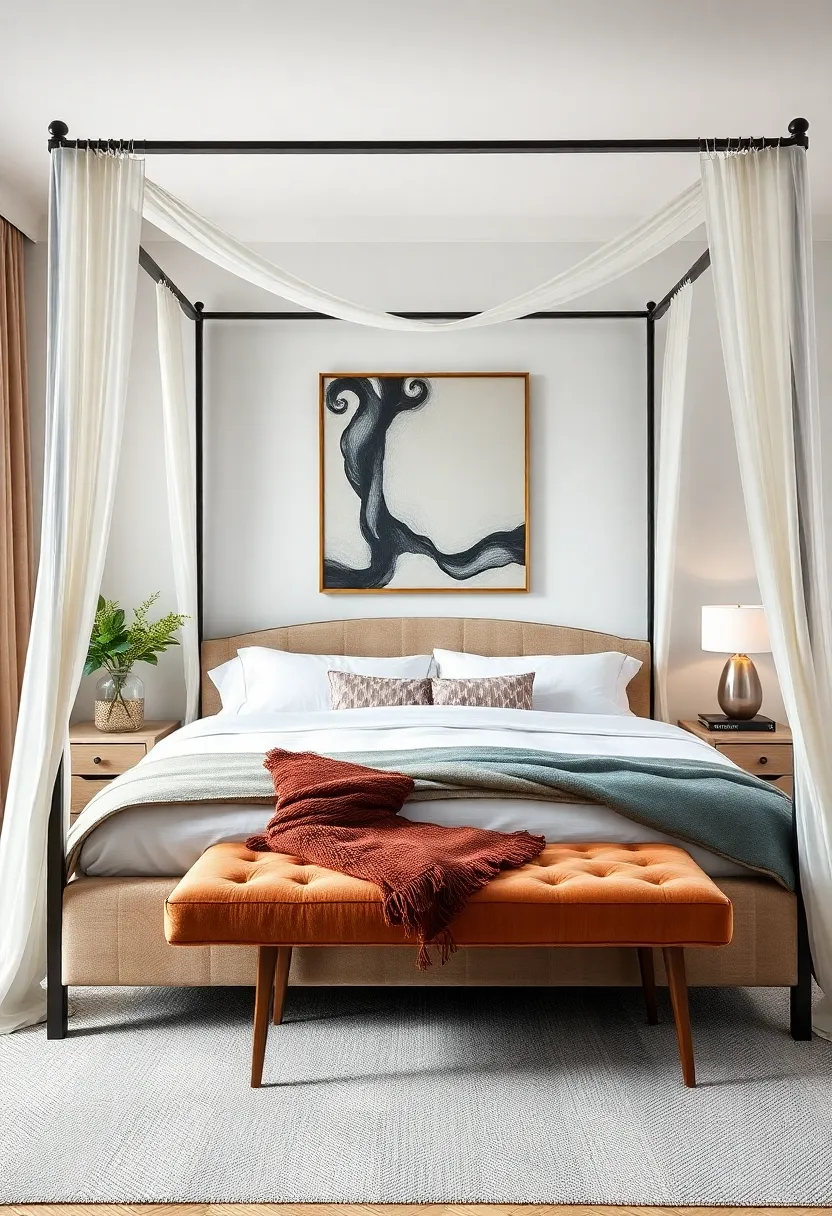 Artful Accents: Incorporating Artwork ⁤for Personality in ‌Your Canopy Bedroom