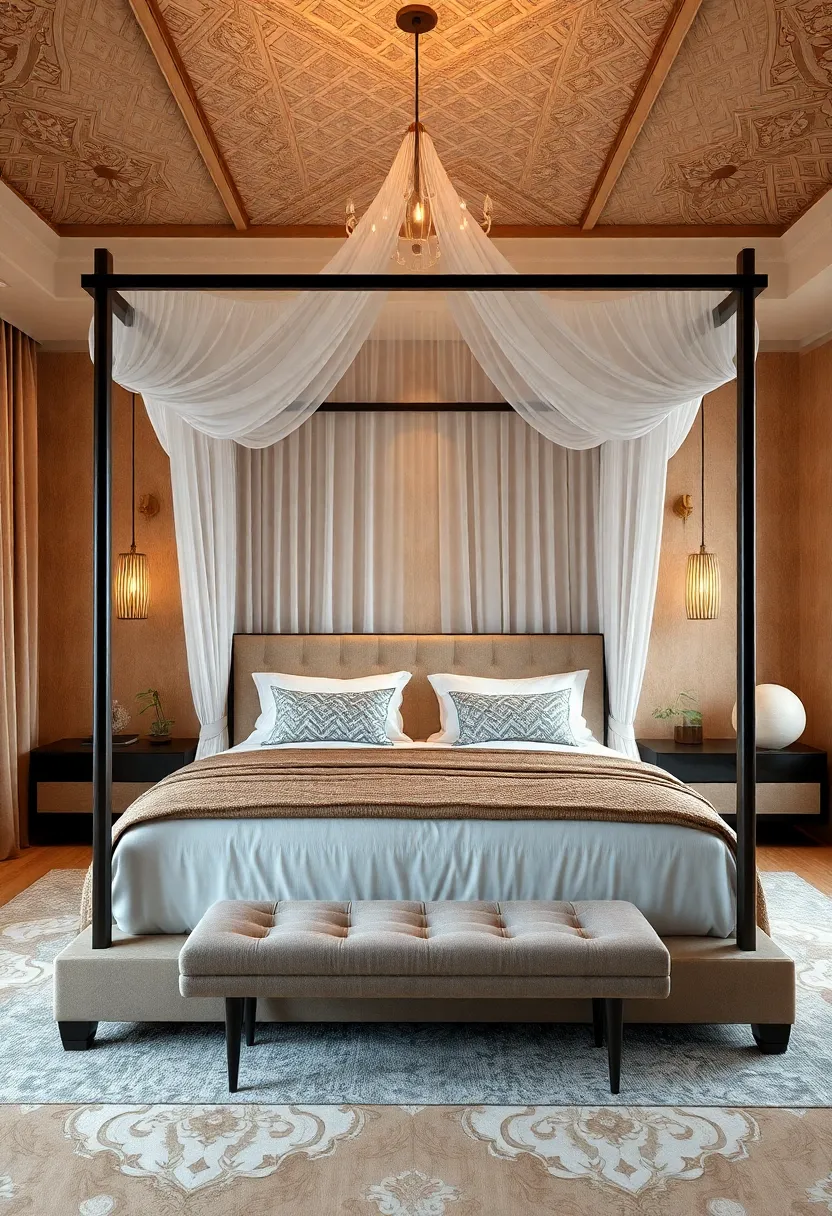 Discover the Rich Textures and Layers⁤ That Define Luxurious Canopy Bed ‌Bedrooms
