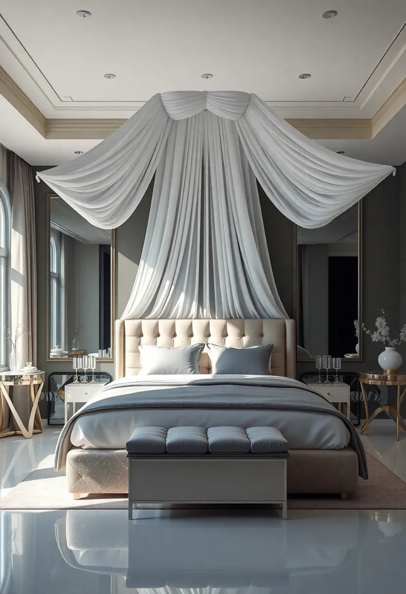 Mirrored Furniture: Reflecting Light and Luxury in Your Canopy⁣ Design