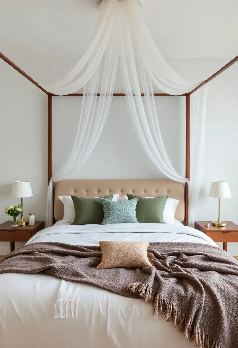 Personalizing ​Your Canopy Bed: Unique Pillows and Throws That Wow