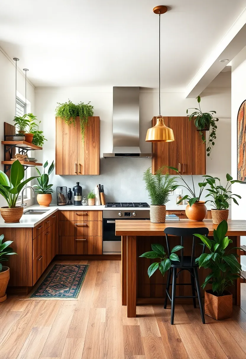 Integrating Lush Indoor Plants to Soften ⁢and Complement Bold⁢ Kitchen Decor